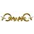 Chanel Coco Mark vergoldete Stecker-Ohrringe Golden - Ansicht 5