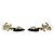 Orecchini Chanel Coco Mark Heart Bijou GP Nero D'oro - vista 4