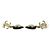 Orecchini Chanel Coco Mark Heart Bijou GP Nero D'oro - vista 5