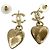 Orecchini Chanel Coco Mark Heart Bijou GP Nero D'oro - vista 7