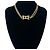 Collana Chanel Coco Mark motivo cuore placcata oro e strass D'oro - vista 2