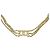 Collana Chanel Coco Mark motivo cuore placcata oro e strass D'oro - vista 4