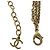 Collana Chanel Coco Mark motivo cuore placcata oro e strass D'oro - vista 5