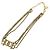 Collana Chanel Coco Mark motivo cuore placcata oro e strass D'oro - vista 6