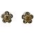 Orecchini Chanel Coco Mark con motivo floreale D'oro