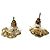Orecchini Chanel Coco Mark con motivo floreale D'oro - vista 5