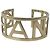 Chanel Gold Plated Logo Bangle Golden - view 2