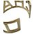 Chanel Gold Plated Logo Bangle Golden - view 4
