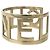 Chanel Gold Plated Logo Bangle Golden - view 5