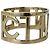 Chanel Gold Plated Logo Bangle Golden - view 6