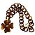 Collana a catena CHANEL Coco Mark tartarugato Marrone D'oro - vista 6