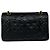 Chanel Vintage Matelassé Coco Mark Schultertasche aus Lammleder Schwarz - Ansicht 3