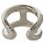 Ring Hermès Anello Band Hermes Osmo GM Argento - vista 7