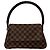 Borsa a mano Louis Vuitton Mini Looping Damier in pelle Marrone