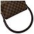Borsa a mano Louis Vuitton Mini Looping Damier in pelle Marrone - vista 4