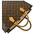 Louis Vuitton Vintage Sac Plat Monogram Leather Tote Bag Braun - Ansicht 4