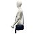 Borsa a tracolla in pelle nera Yves Saint Laurent YSL Cassandra Logo - vista 2