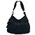 Borsa a tracolla in pelle Hobo Saint-Tropez Yves Saint Laurent Nero