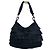 Borsa a tracolla in pelle Hobo Saint-Tropez Yves Saint Laurent Nero - vista 3