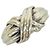 Autre Marque Anello Tiffany & Co. Vintage Signature Band in Silver Argento