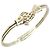 Autre Marque Bangles Tiffany Motif Pesce Argento D'oro