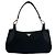 Prada Triangle Logo Hardware Tessuto Pocono Nylon Leder Semi One Shoulder Bag Tote Schwarz