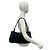 Prada Triangle Logo Hardware Tessuto Pocono Nylon Leder Semi One Shoulder Bag Tote Schwarz - Ansicht 2
