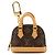 Louis Vuitton Monogram Accessory Bag Charm Micro Alma Keychain Golden Monogramm