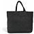 Prada Crochet Tote Bag aus schwarzer Raffia - Ansicht 3