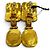Orecchini Chanel Vintage 95A Coco Mark Gripoix Swing D'oro Verde - vista 4