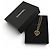 Chanel I26P Coco Mark Heart Anhänger Halskette Schwarz Golden - Ansicht 2