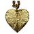 Chanel I26P Coco Mark Heart Anhänger Halskette Schwarz Golden - Ansicht 4