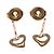 Autre Marque Orecchini a lobo Tiffany & Co. in oro rosa 18K Open Heart - vista 4