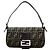 Borsa Fendi Mamma Bucket con motivo Zucca Marrone