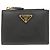 Saffiano Cartera bi-fold de Prada para mujer Negro