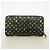 Louis Vuitton Monogram Multicolor Zippy Wallet Schwarz Rot - Ansicht 9