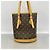 Borsa Tote Louis Vuitton Monogram Bucket PM Marrone - vista 12
