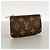 Louis Vuitton Monogram Pochette Clé Coin Case Marrone - vista 2
