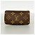 Louis Vuitton Monogram Pochette Clé Coin Case Marrone - vista 6