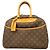 Louis Vuitton Monogram Deauville Handbag Brown