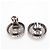 Orecchini a clip Chanel Silver Argento - vista 3