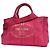 Borsa Tote Prada Canapa Canvas Rosa