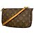 Louis Vuitton Monogram Pochette Accessoires Schultertasche Braun