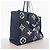 Borsa Tote Louis Vuitton Monogram Empreinte Bicolor OnTheGo MM Blu Crudo - vista 2