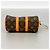 Portachiavi Mini Keepall Monogram Louis Vuitton Marrone Arancione - vista 3