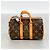 Portachiavi Mini Keepall Monogram Louis Vuitton Marrone Arancione - vista 7