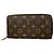 Cartera Zippy Monogram Louis Vuitton Castaño