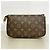 Borsa Louis Vuitton Monogram Pochette Accessoires Marrone - vista 8