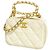 Bolso de hombro Chanel Matelassé con cadena Blanco