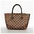 Borsa Louis Vuitton Damier Caissa Tote PM Rosa Damier ebene - vista 11